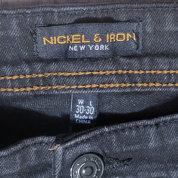Nickel & Iron Men’s Black Stretch Denim Jeans Size 30x30 B79 - Picture 5 of 10